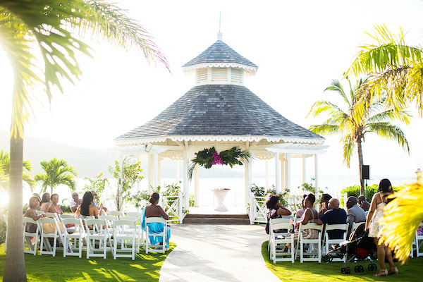 North Carolina destination wedding planner- Jamaican destination wedding - wedding gazebo - beachfront wedding ceremony - 