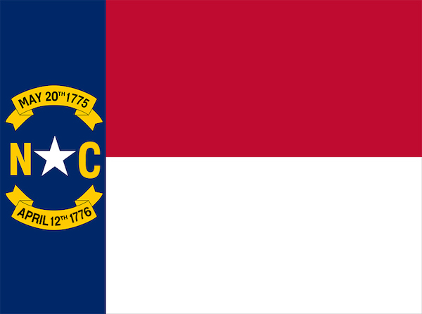 Flag of North Carolina - North Carolina weddings - North Carolina Destination Weddings - North Carolina wedding planner