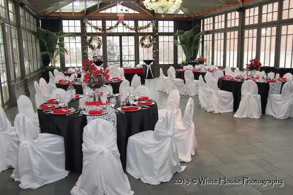 intimate wedding - luxury weddings- black, white and red wedding decor - North Carolina wedding planner - North Carolina luxury wedding planner