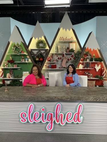 Shaunda Eggleston and her competition on the set of Sleighed